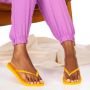 Havaianas Slim teenslippers geel Meisjes Rubber Effen 29 30 - Thumbnail 1