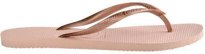 Havaianas Slim teenslippers roségoud Dames Rubber Effen 27 28