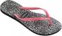 Havaianas Slim Animals teenslippers met panterprint roze grijs - Thumbnail 6