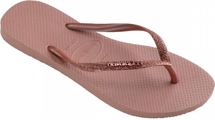 HAVAIANAS Teenslippers Dames Kids Slim Glitter Ii Maat: 41 42 Materiaal: Rubber Kleur: Rosegoud - Foto 4