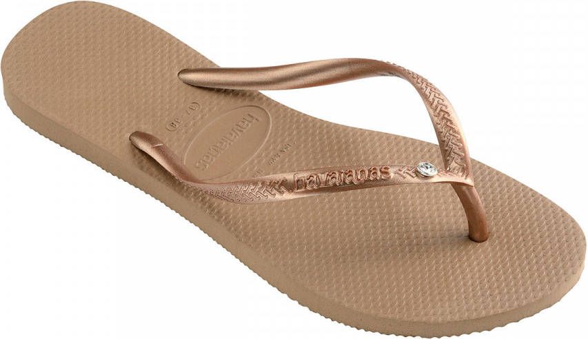 Havaianas Slim SW II Dames Slippers Rose Gold - Schoenen.nl