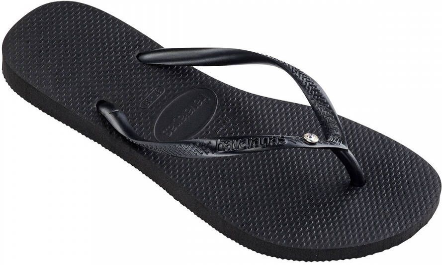 HAVAIANAS Teenslippers Dames Slim Crystal Sw Ii Maat: 31 32 Materiaal: Rubber Kleur: Zwart - Foto 5
