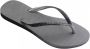 Havaianas Slim Sparkle II teenslippers met glitters grijs Meisjes Rubber 37-38 - Thumbnail 4