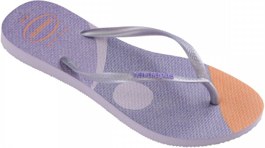Havaianas Slim Palette Glow slipper met glitter - Foto 2