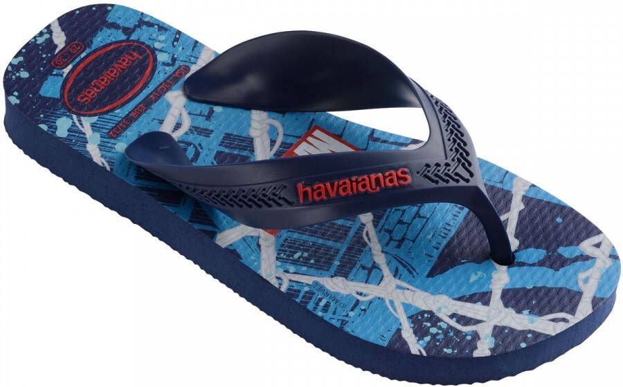 Havaianas Kids Max Marvel Unisex Slippers Navy Blue - Foto 3