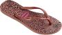 Havaianas Slim Animals teenslippers met panterprint roze - Thumbnail 4