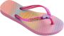 Havaianas Slim Glitter Slippers roze Rubber Dames - Thumbnail 2