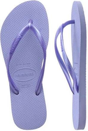 Havaianas Slim teenslippers lila Paars Meisjes Rubber Effen 35 36 - Foto 4