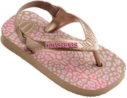 Havaianas teenslippers met hielbandje goud Meisjes Rubber 25 26 - Foto 3