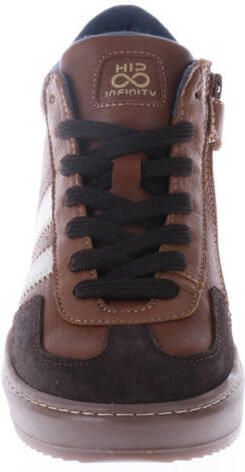 Hip leren sneakers cognac Bruin Jongens Leer Meerkleurig - Foto 5