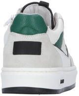 Hip leren sneakers wit groen Jongens Leer Meerkleurig 27