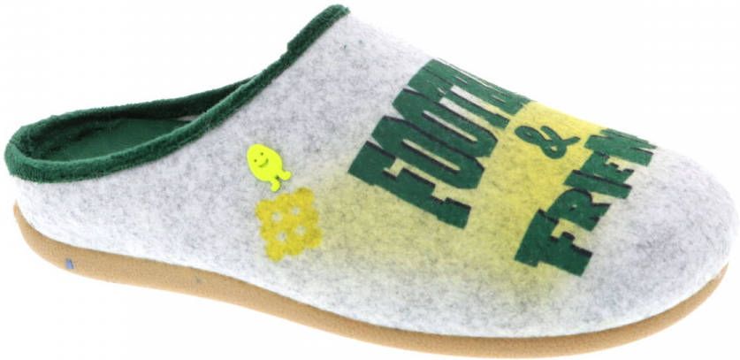 Hot Potatoes pantoffels met printopdruk grijs groen Textiel Printopdruk 39 - Foto 8