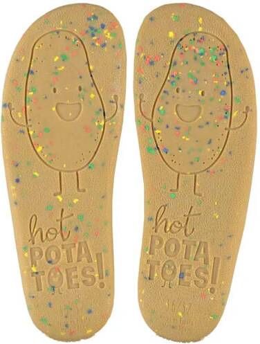 Hot Potatoes pantoffels met printopdruk grijs groen Textiel Printopdruk 39 - Foto 10