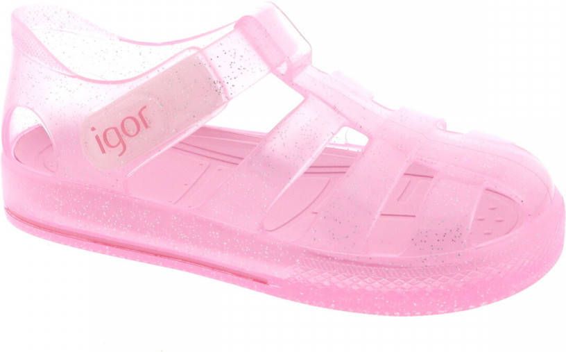 Igor waterschoen 10265 049 velcro glitter roze - Schoenen.nl