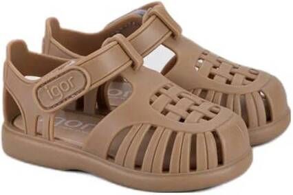 Igor waterschoenen taupe Bruin Rubber Effen 25