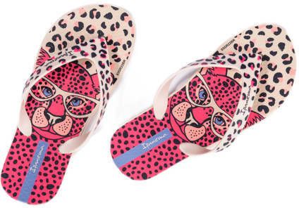 Ipanema Safari Fun teenslippers beige roze Meisjes Rubber 25 26