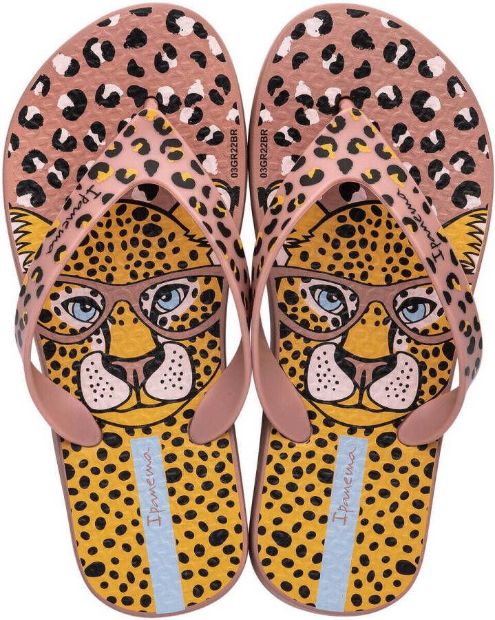 Ipanema Safari Fun teenslippers oudroze geel Meisjes Rubber 27 28 - Foto 2