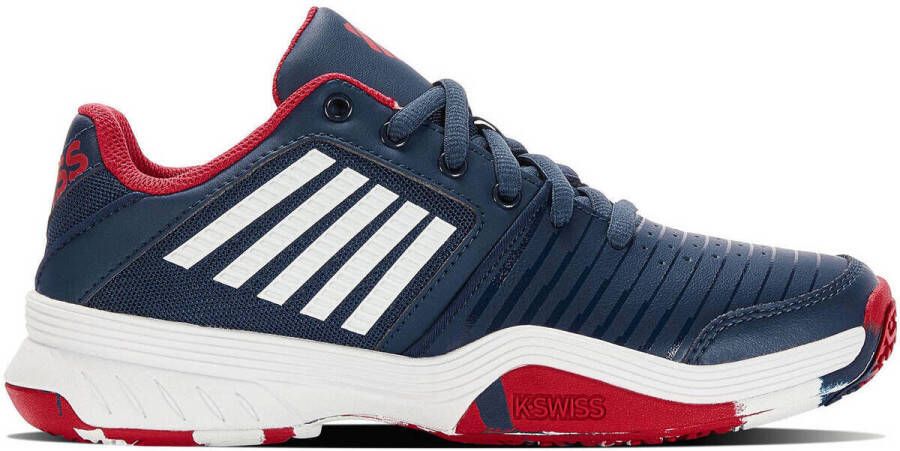 K-SWISS Court Express Omni tennisschoenen donkerblauw wit rood Mesh 37