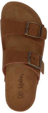 Kipling Sunset 1 nubuck sandalen cognac Bruin Effen 23 - Foto 4