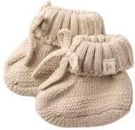 LIL' ATELIER BABY gebreide katoenen babyslofjes beige Effen - Foto 3