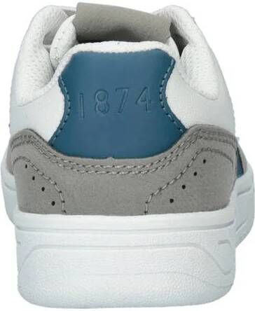 Lyle & Scott Croy sneakers wit grijs blauw Jongens Imitatieleer Meerkleurig 35