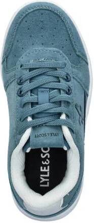 Lyle & Scott suède sneakers blauw Jongens Suede Effen 31