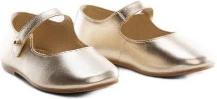 Mango Kids ballerina's goud Meisjes Imitatieleer Effen 22(13 5cm)