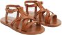 Mango Kids leren sandalen cognac Bruin Meisjes Leer Effen 21(12 8cm) - Thumbnail 2