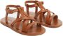 Mango Kids leren sandalen cognac Bruin Meisjes Leer Effen 23(14 2cm) - Thumbnail 2