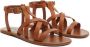 Mango Kids leren sandalen cognac Bruin Meisjes Leer Effen 29 - Thumbnail 2