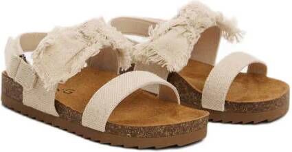 Mango Kids sandalen beige Meisjes Canvas 21(12 8cm)