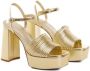 Mango sandalettes goud Dames Imitatieleer 35 | Sandalette van - Thumbnail 2