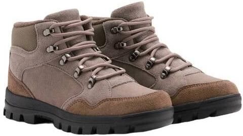 Mango Kids leren enkelboots met profielzool taupe Bruin Jongens Leer - Foto 3