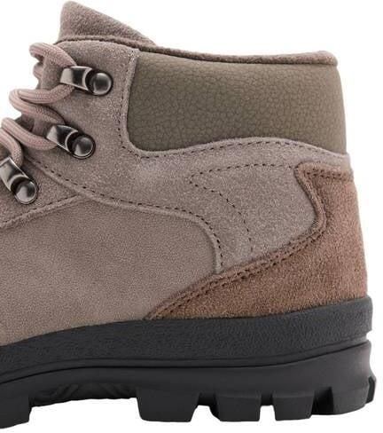 Mango Kids leren enkelboots met profielzool taupe Bruin Jongens Leer - Foto 2