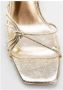 Mango sandalettes goud Dames Imitatieleer Effen 35 - Thumbnail 2