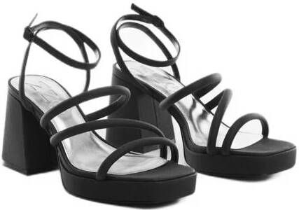 Mango sandalettes zwart Dames Imitatieleer 35 | Sandalette van