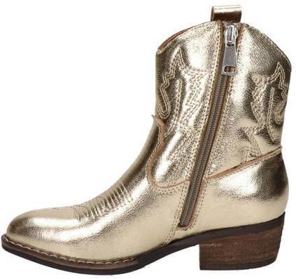 Nelson Kids leren cowboylaarzen goud Meisjes Leer Effen 28 - Foto 6