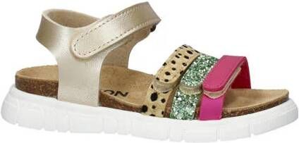 Nelson Kids leren sandalen goud groen roze Multi Meisjes Leer Meerkleurig 26 - Foto 7