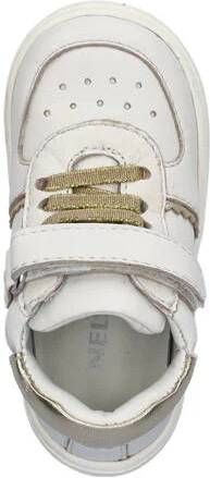 Nelson Kids leren sneakers wit goud Meisjes Leer Meerkleurig 20