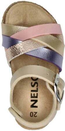 Nelson Kids sandalen goud roze Meisjes Imitatieleer Meerkleurig 20