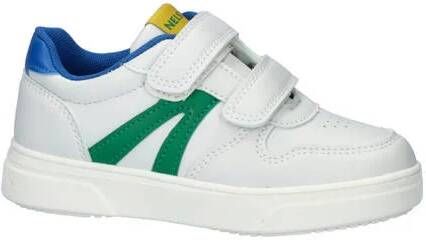 Nelson Kids sneakers wit groen blauw Jongens Imitatieleer Meerkleurig 35
