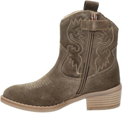 Nelson Kids suède cowboylaarzen taupe Bruin Meisjes Suede Effen 31 - Foto 6