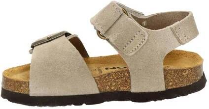 Nelson Kids suède sandalen taupe Bruin Suede Effen 31
