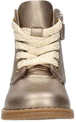 Nelson Kids veterboots goud metallic Meisjes Imitatieleer Effen 21