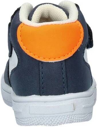 Nelson Kids leren sneakers blauw wit oranje Leer Meerkleurig 23 - Foto 6