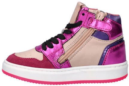 Nelson Kids leren sneakers roze Meisjes Leer Meerkleurig - Foto 3