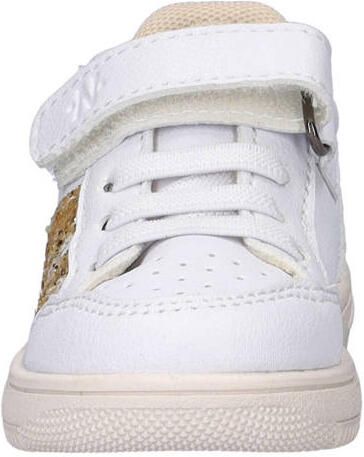 Nelson Kids leren sneakers wit goud Meisjes Leer - Foto 3