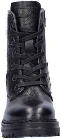 Nelson Kids leren veterboots zwart Meisjes Leer All over print - Foto 2