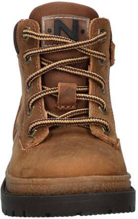 Nelson Kids nubuck veterboots cognac Bruin Effen - Foto 2