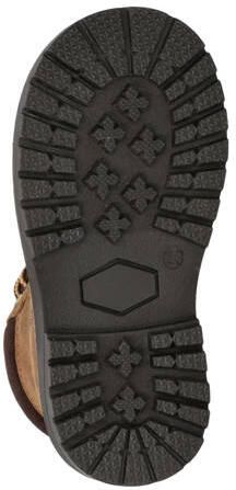 Nelson Kids nubuck veterboots cognac Bruin Effen - Foto 3